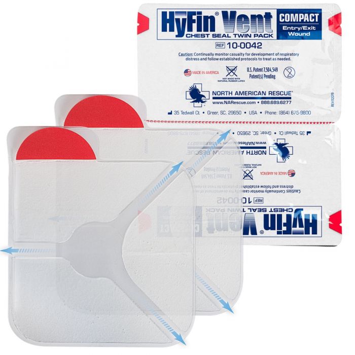 HyFin Vent Compact Chest Seal Twin Pack image 0