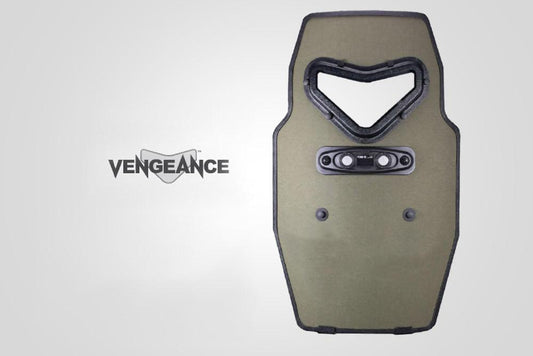 VENGEANCE hard armor shield with tridextrous handle