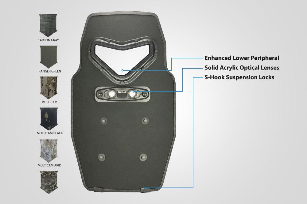 VENGEANCE Hard Armor Shield with Horizontal Handle