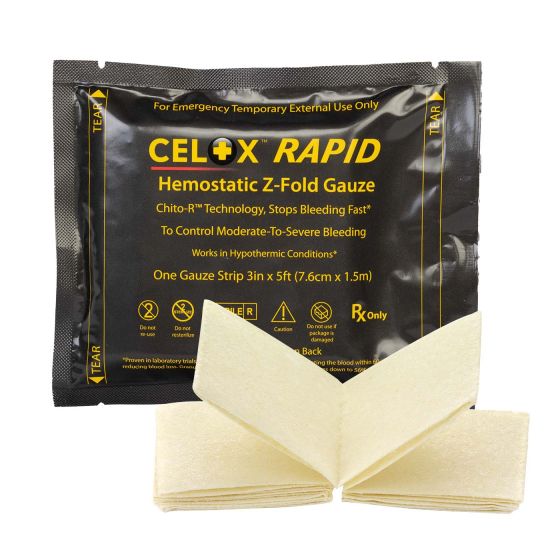 Celox Rapid Hemostatic Gauze image 0