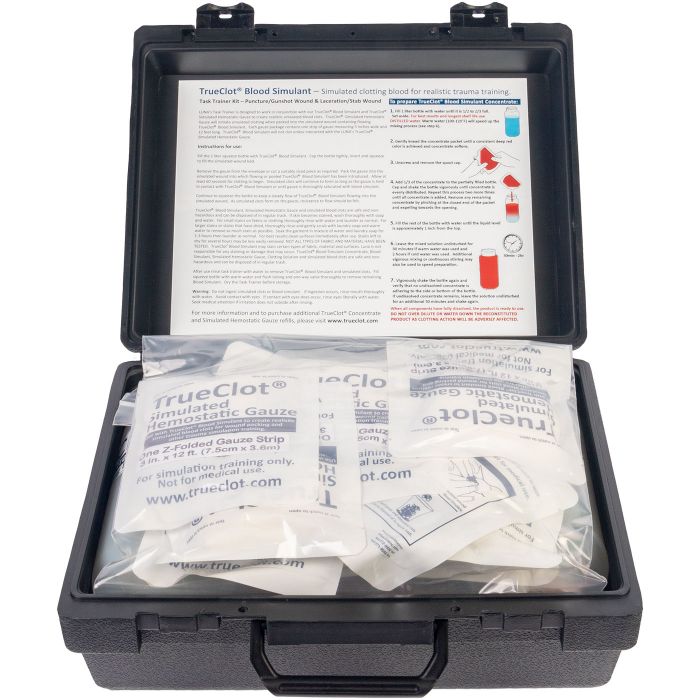 TrueClot Hemorrhage Training Kit - Large Caliber GSW with Bone Insert image 3