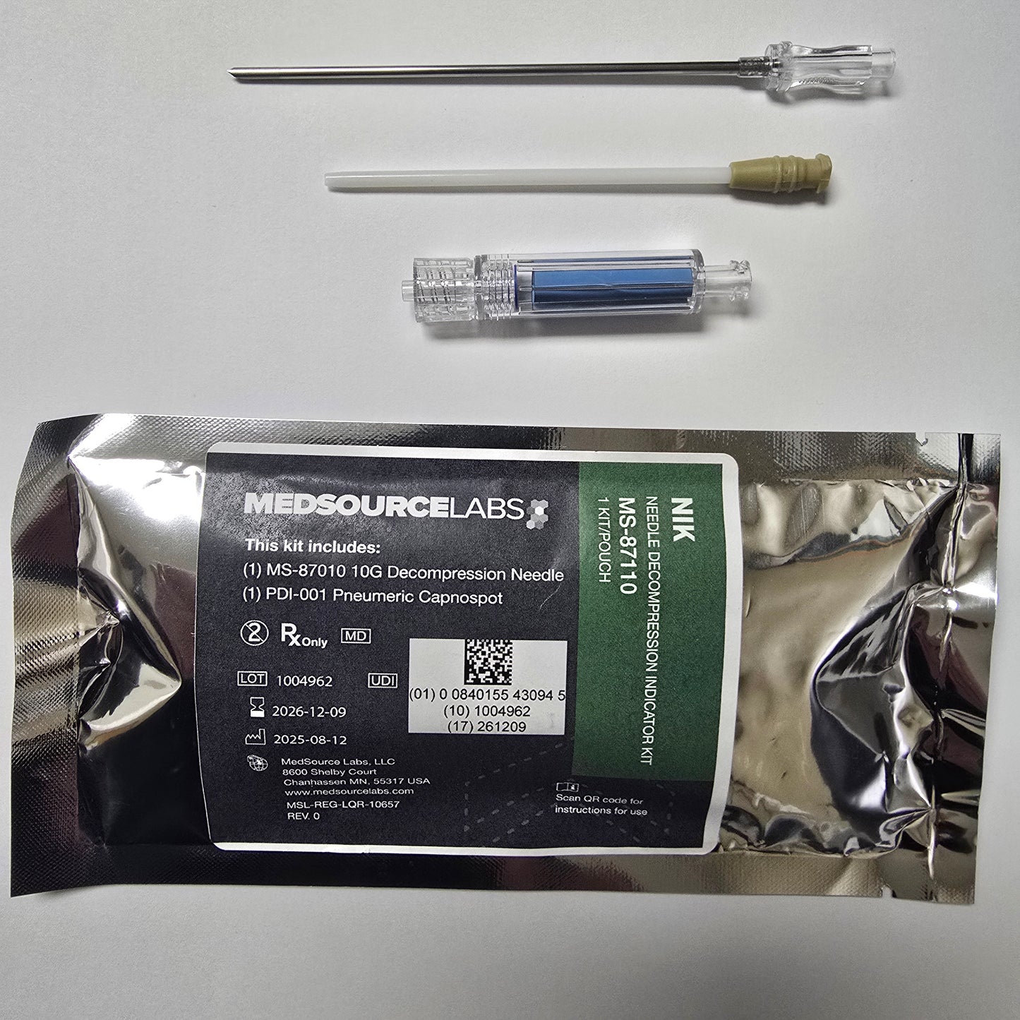 Needle Decompression Indicator Kit (N.I.K.) image 0