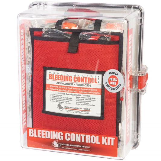 Public Access Bleeding Control Stations - 8-Pack Vacuum Sealed image 0